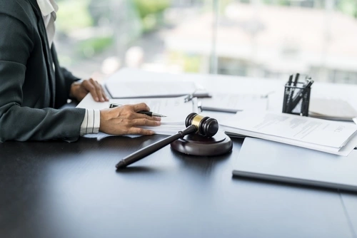A Wilmington pedestrian accident lawyer prepares a lawsuit in North Carolina.