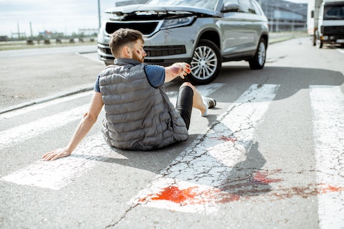 Pedestrian Hit By a Car
